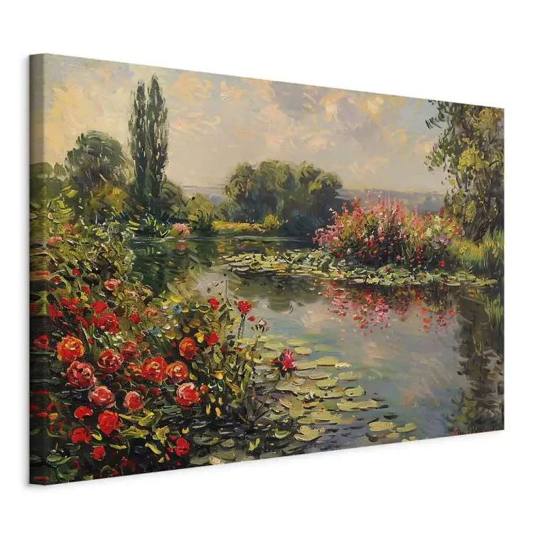 Jardín de verano: un estanque en flor inspirado en el cuadro de Monet
