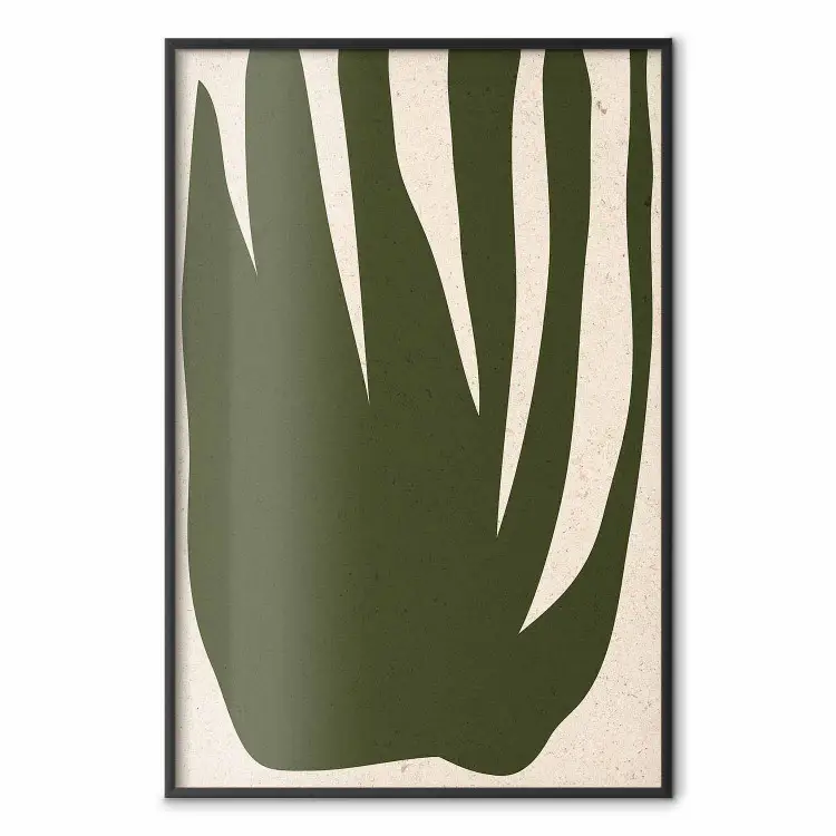 Formas de hierba - formas abstractas de verde oscuro sobre fondo claro