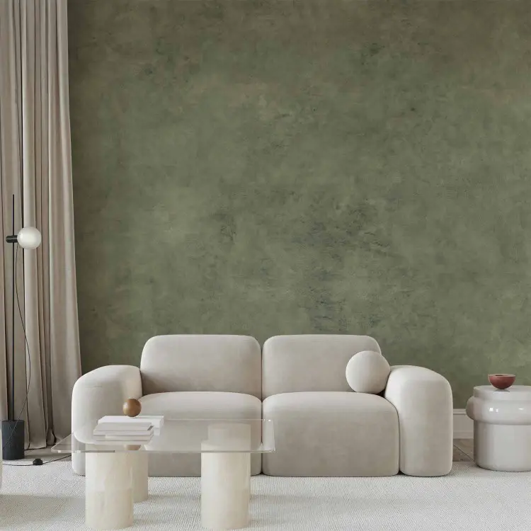 Profundidad verde - textura limewash sutil inspirada en la naturaleza