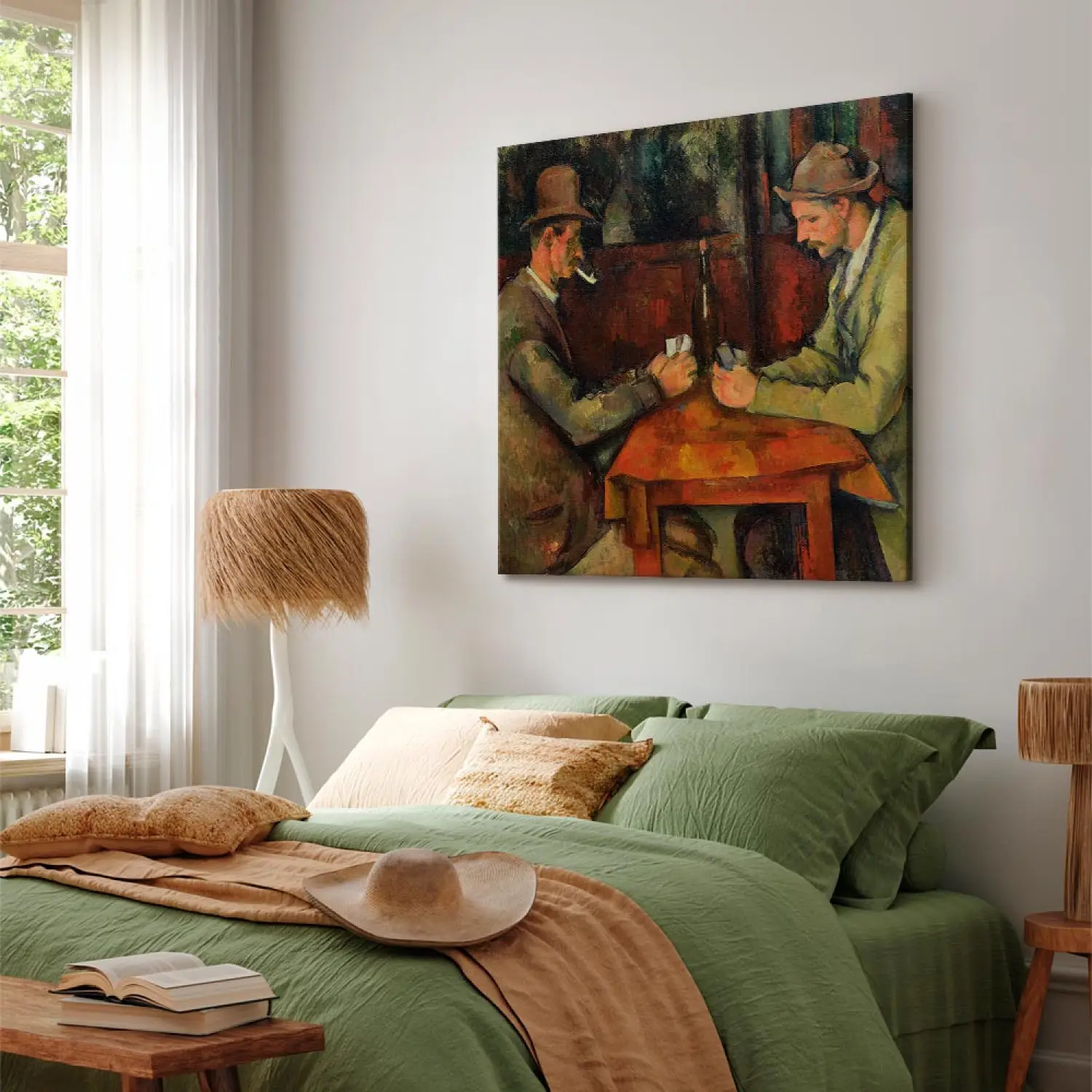 Cuadro famoso Paul Cézanne - Los jugadores de cartas para pared