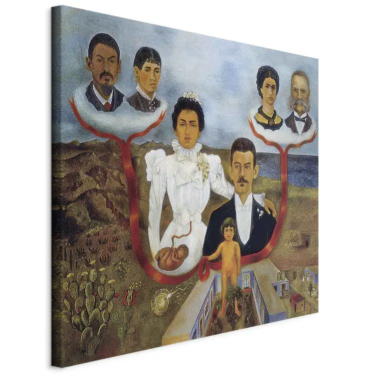 Reproducción Frida Kahlo - Mis abuelos, mis padres y yo para pared ...