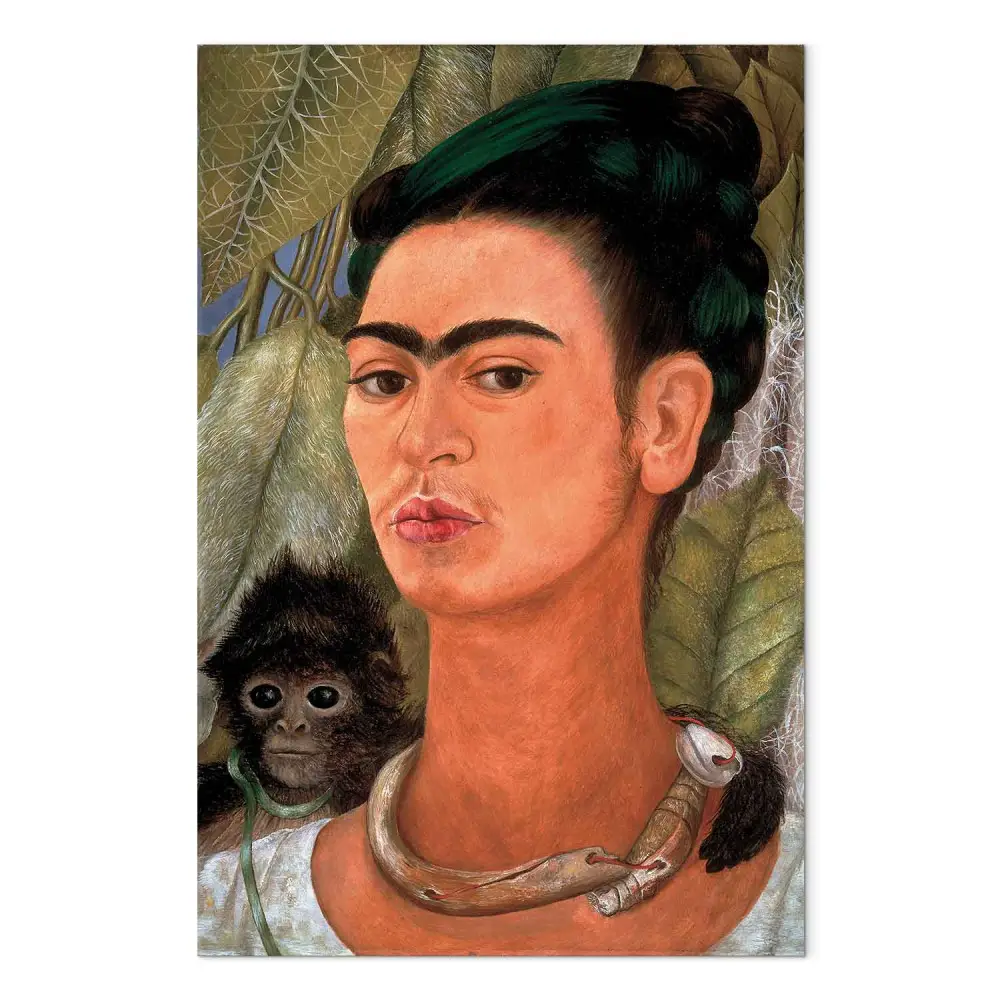 Reproducción Autorretrato con Mono para pared - tienda bimago
