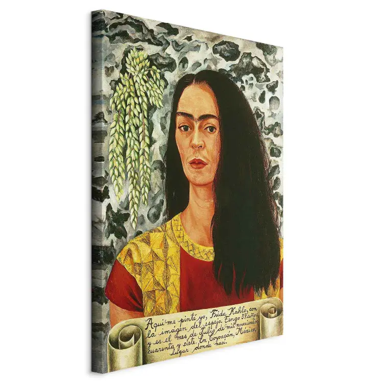 Reproducción Frida Kahlo - Autorretrato con el pelo suelto para pared ...