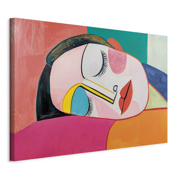 Inspiraciones Picasso - Retrato de una mujer dormida y hermosa