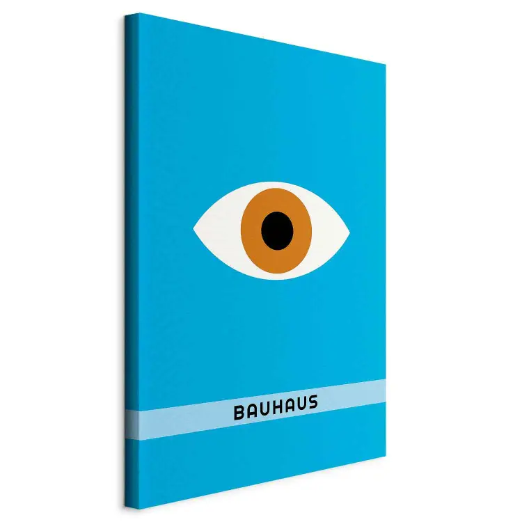 Ojo Bauhaus - gráfica minimalista en estilo modernista con texto
