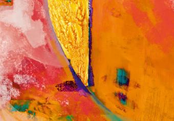 Cuadro decorativo Sueño naranja (1 pieza) - abstracción con fantasía colorida