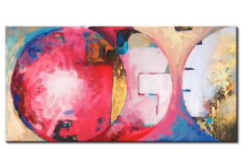 Cuadro moderno Abstracción (1 pieza) - fantasía colorida con círculos y diseños