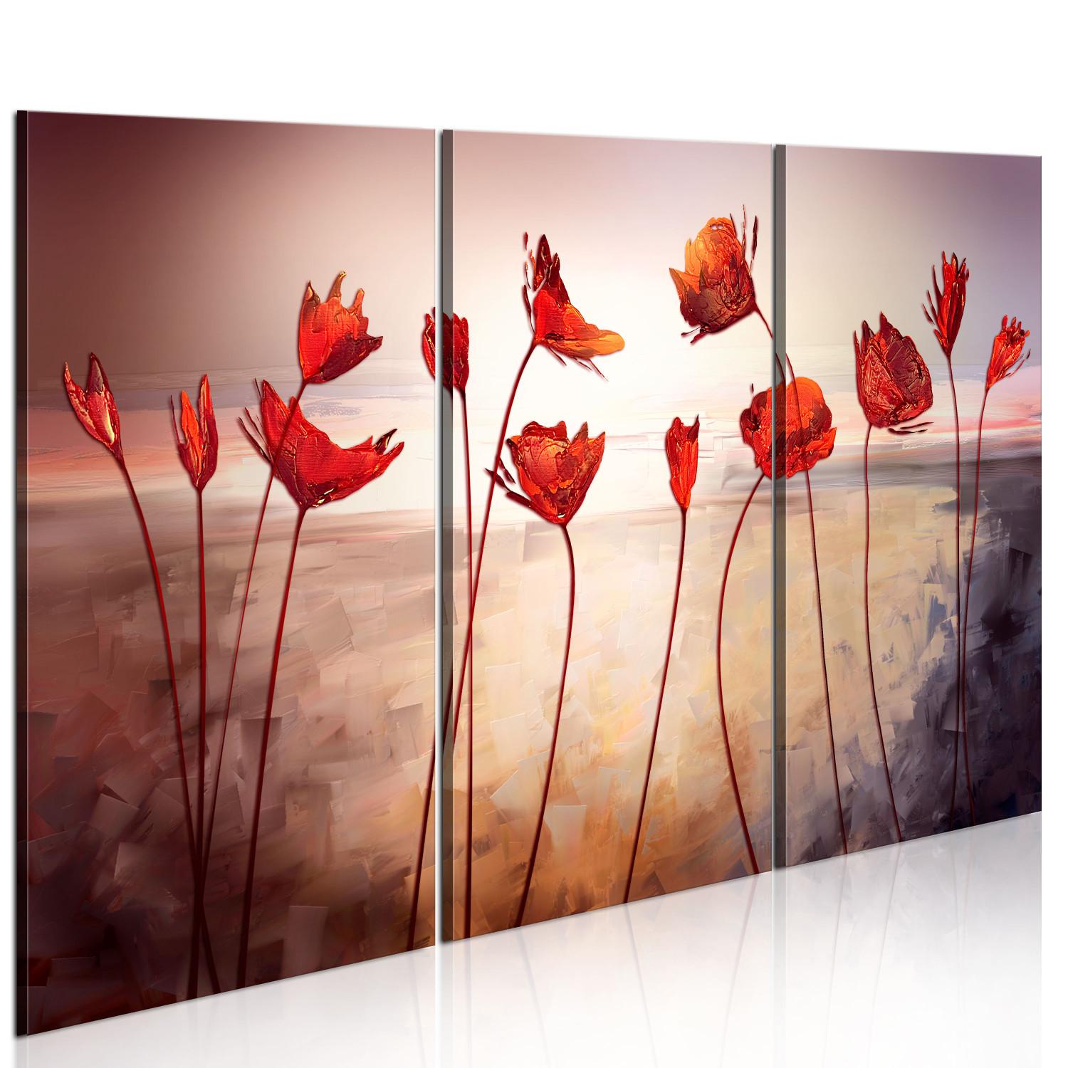 Cuadro moderno Bright red poppies