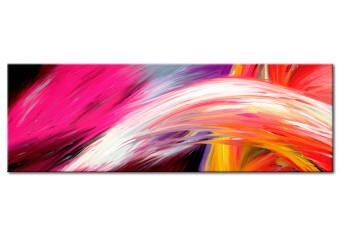 Cuadro Colores del optimismo (1 pieza) - abstracción de onda colorida