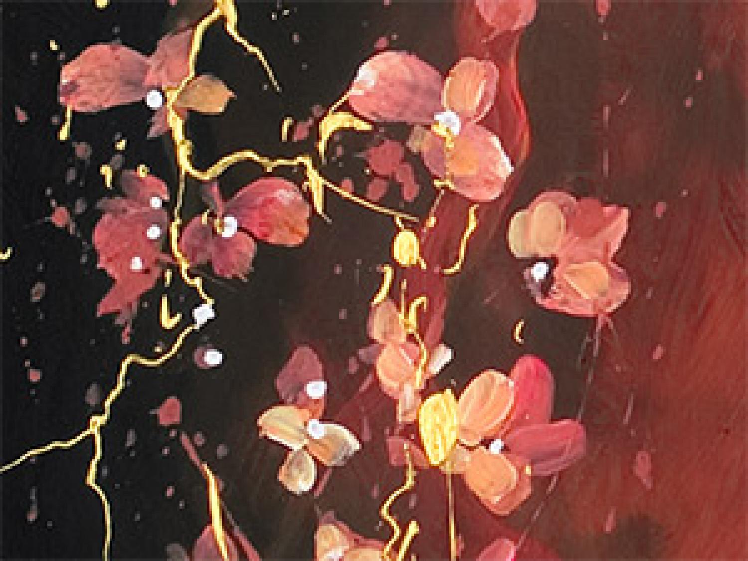 Cuadro moderno Composición con flores del guindo