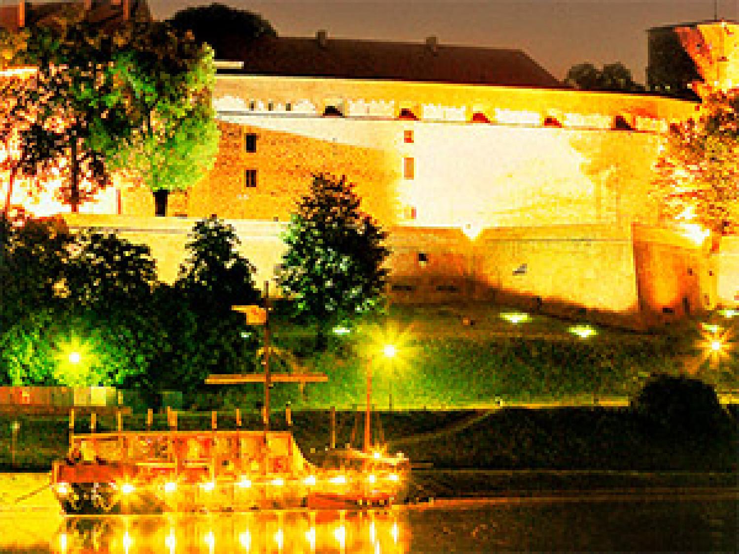 Cuadro Cracovia – Wawel de noche 