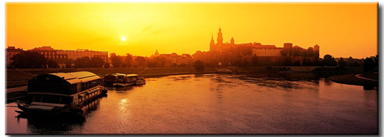 Cuadro decorativo La puesta de sol junto al río Vístula 