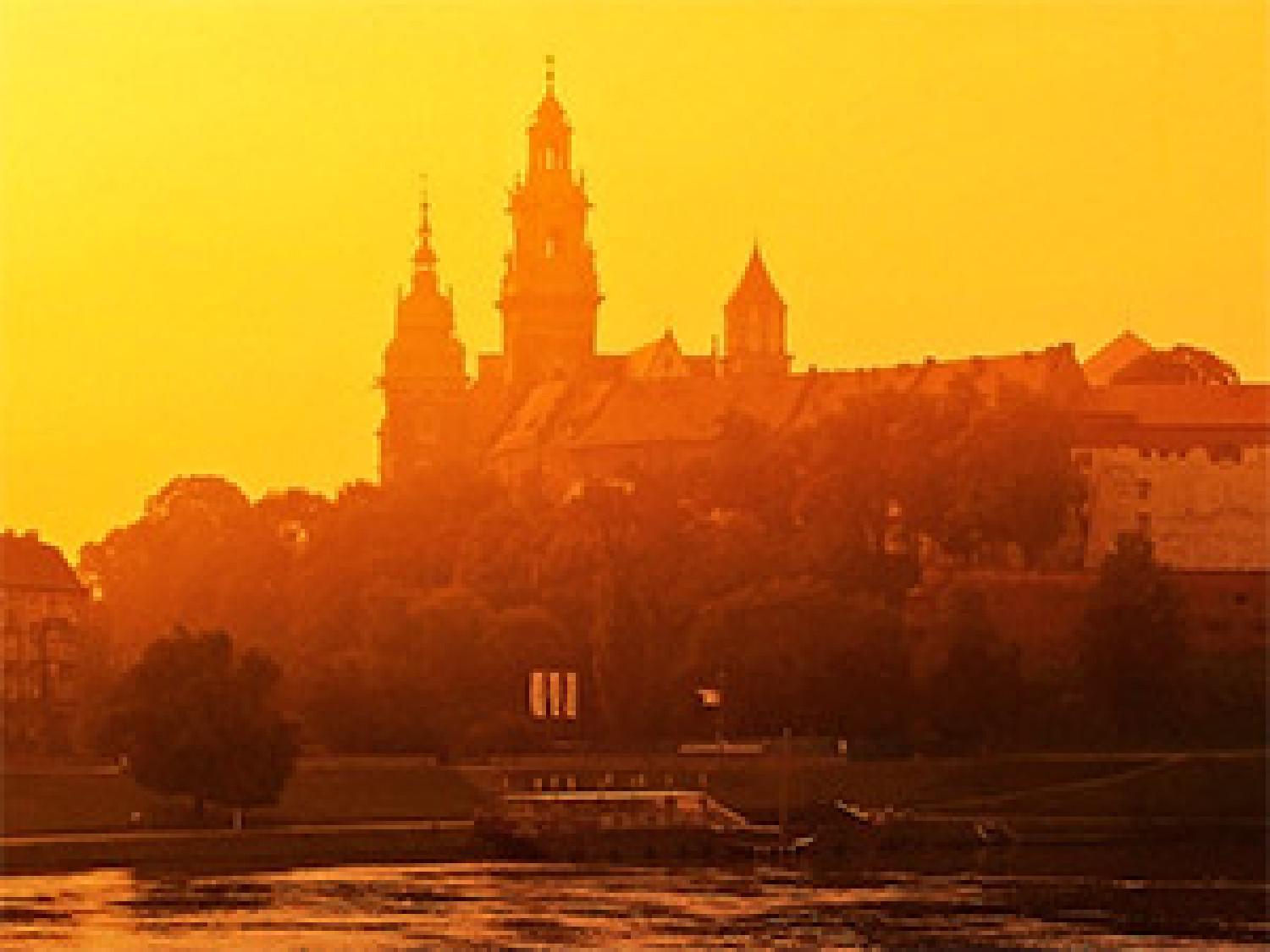 Cuadro decorativo La puesta de sol junto al río Vístula 