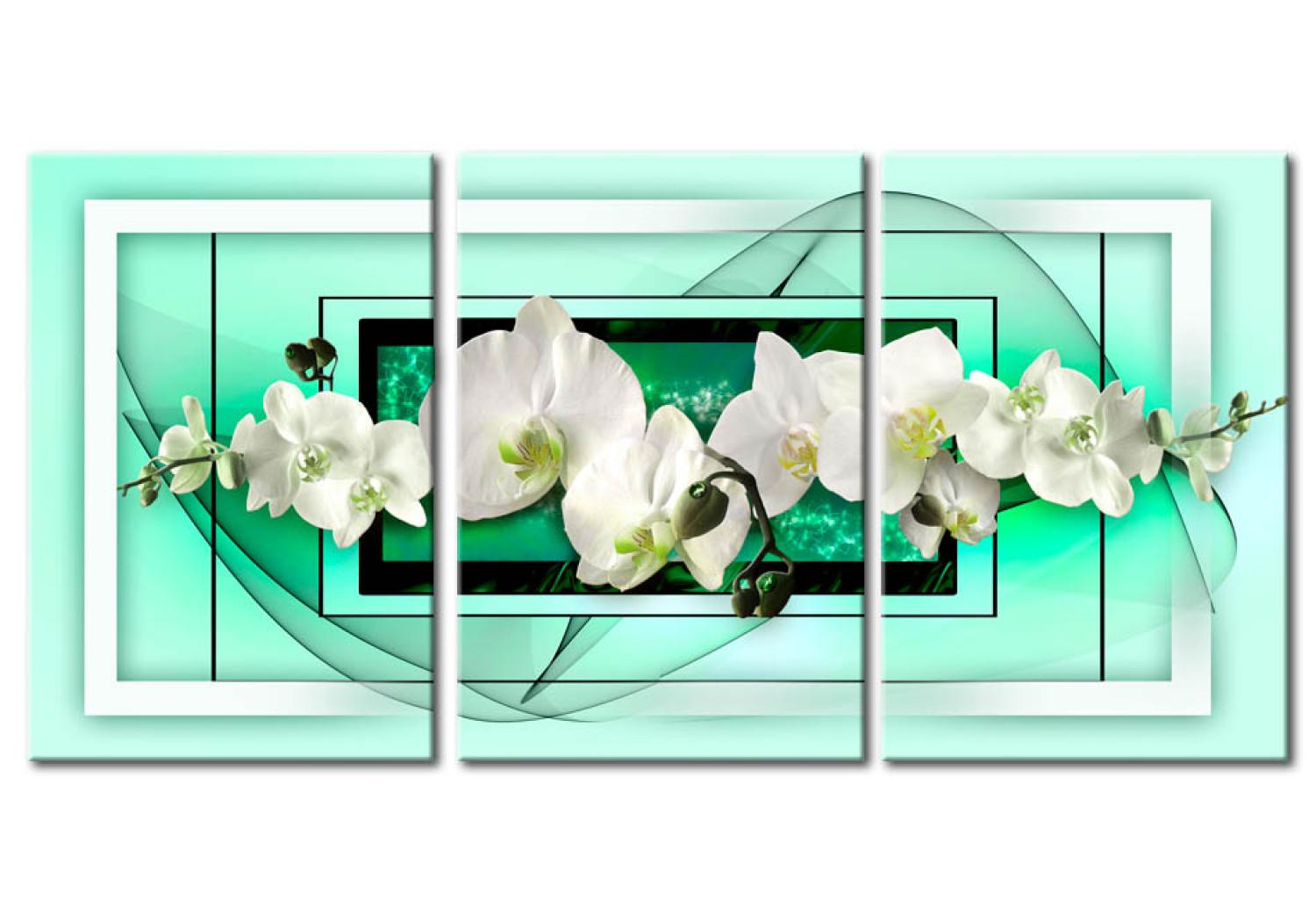Cuadro Abril y orquídeas