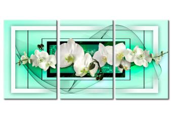 Cuadro Abril y orquídeas