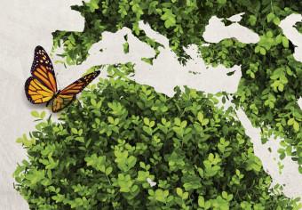 Cuadro Tierra verde de las mariposas - tríptico