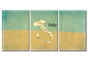 Cuadro decorativo Mapa: Italia