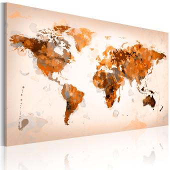 Cuadro decorativo Map of the World - Desert storm