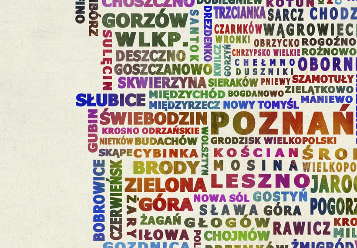 Cuadro moderno Poland - map