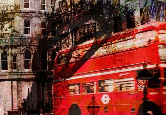 Cuadro decorativo Londres collage - tríptico