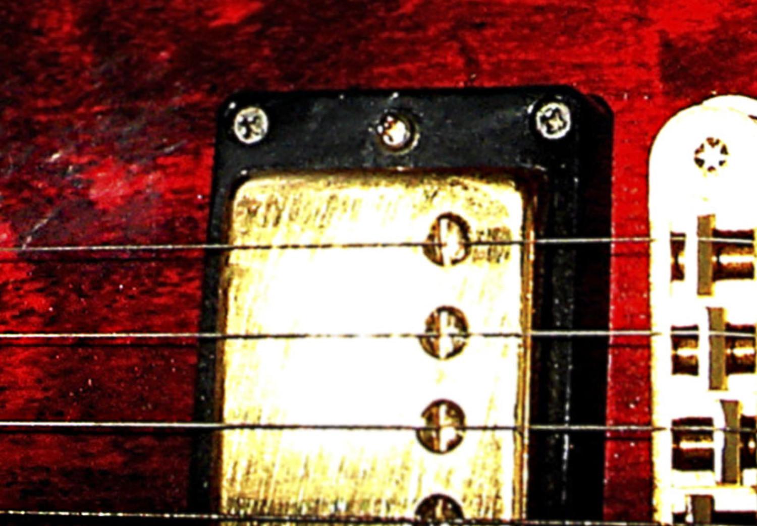 Cuadro moderno Una guitarra roja
