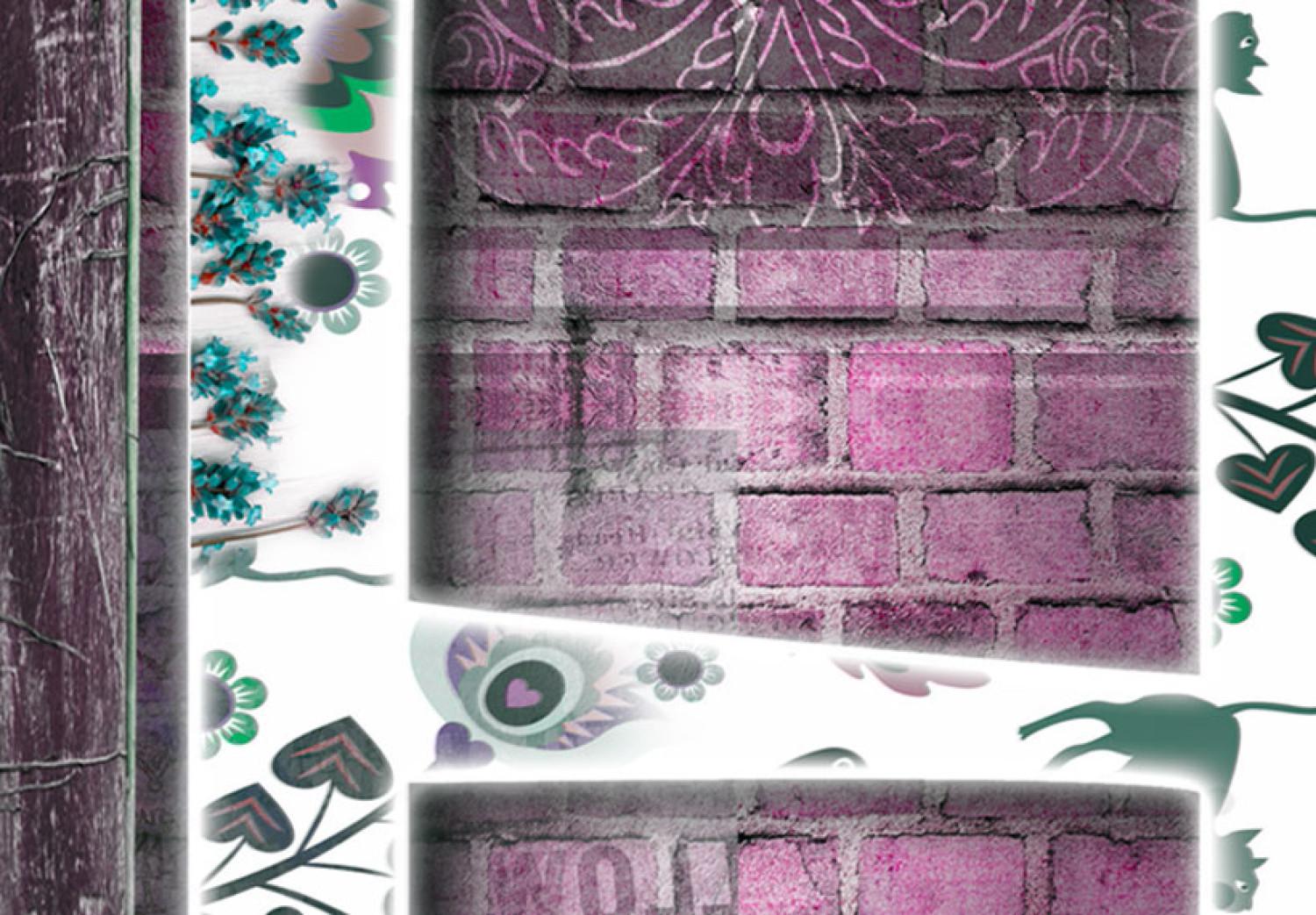 Cuadro decorativo Base sólida en púrpura