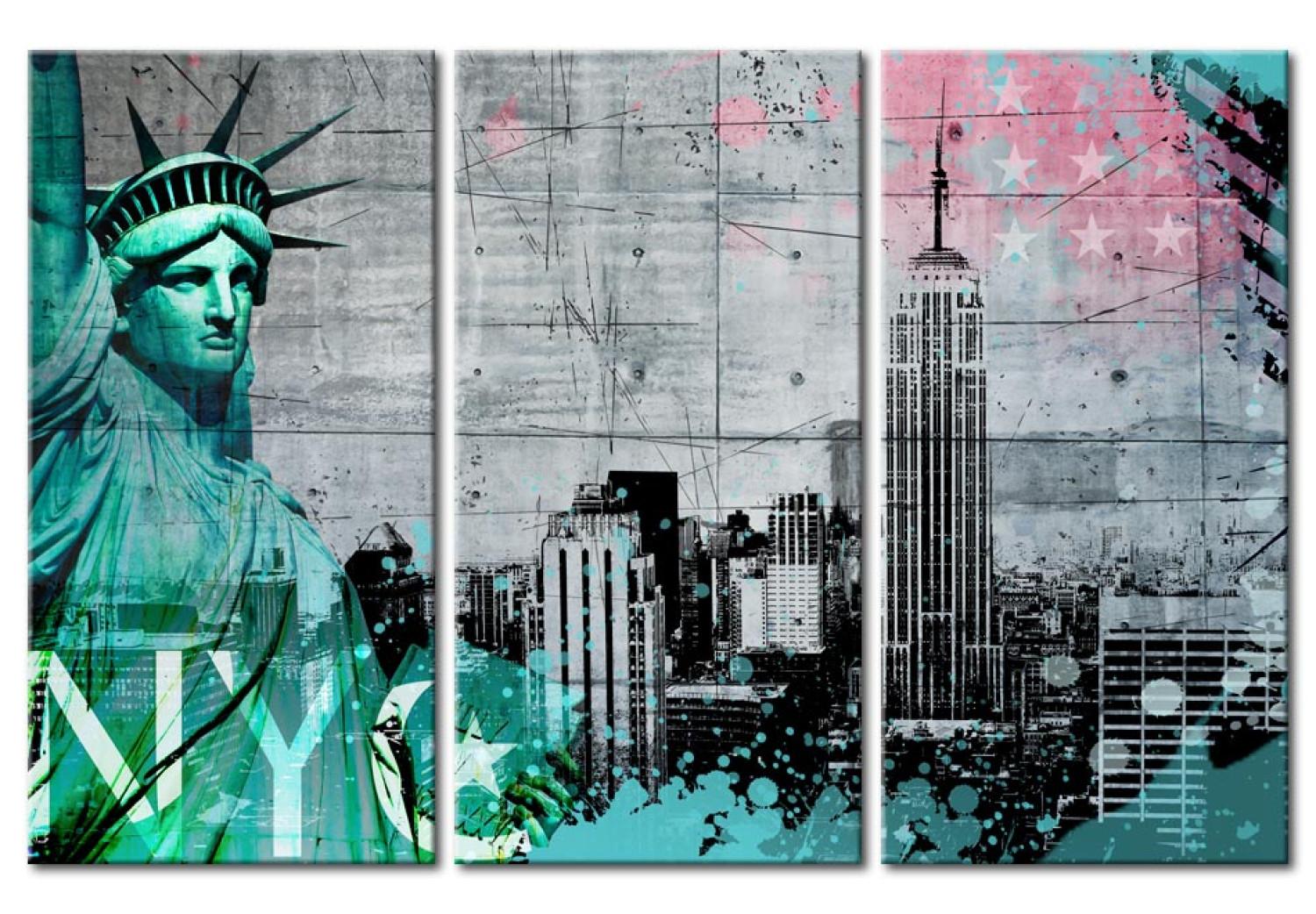 Cuadro decorativo NYC collage III