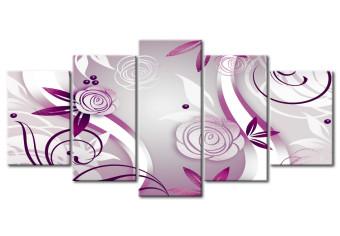 Cuadro moderno Rosas violetas