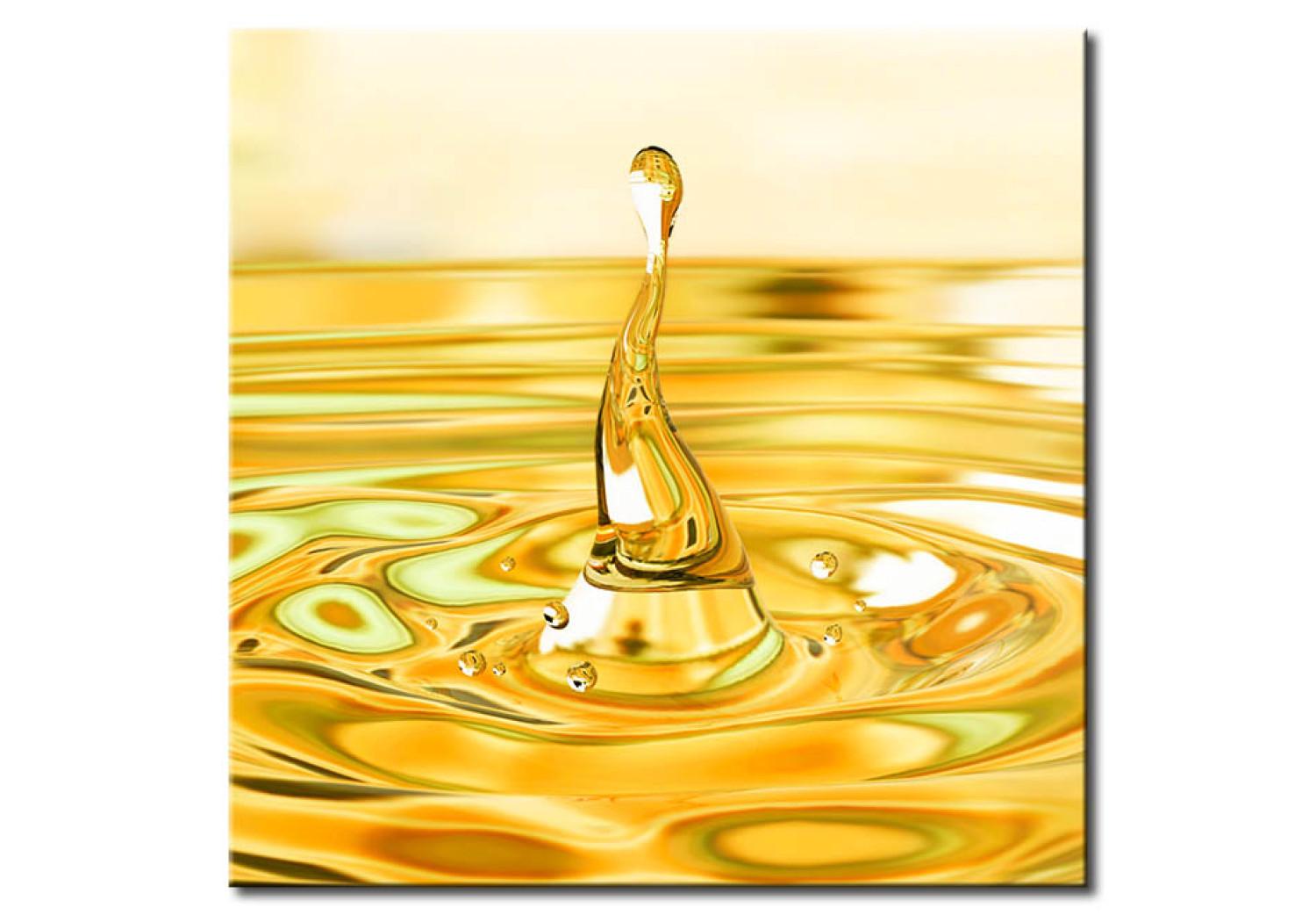 Cuadro moderno Gota de agua de oro 