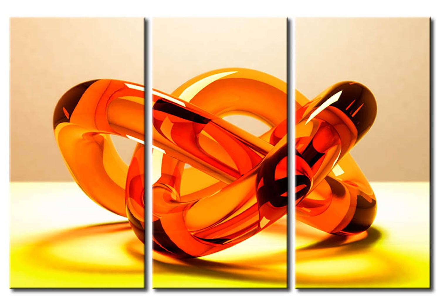 Cuadro moderno Trampa de vidrio - de naranja 