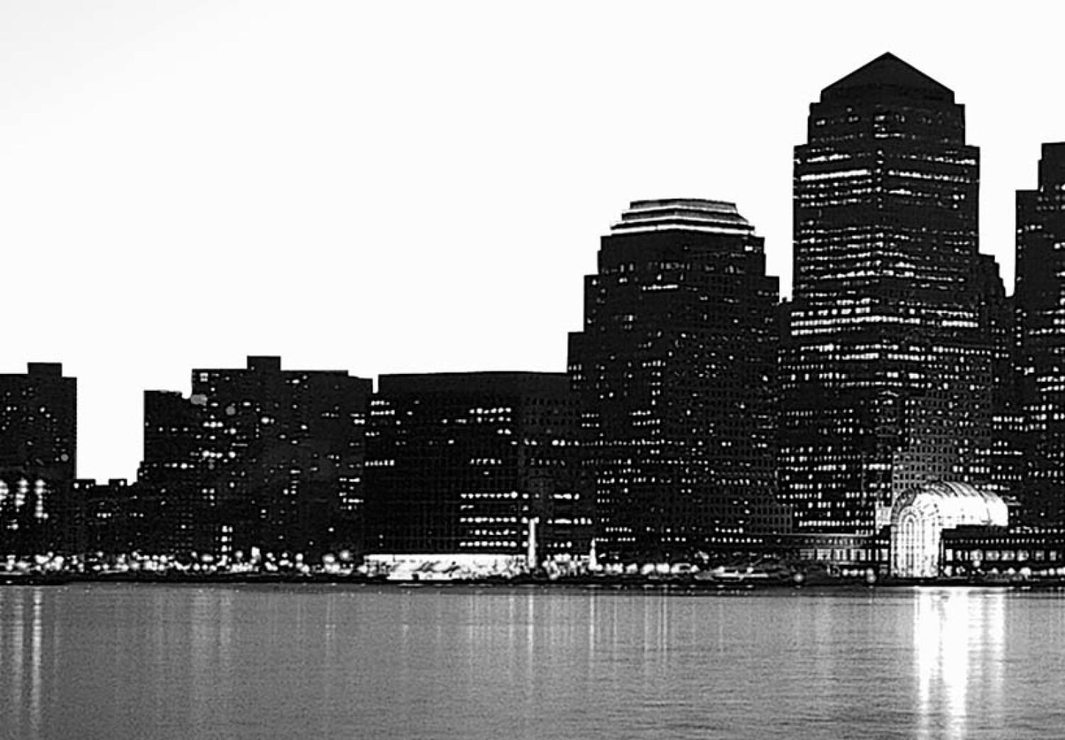 Cuadro decorativo World Trade Center en blanco y negro 