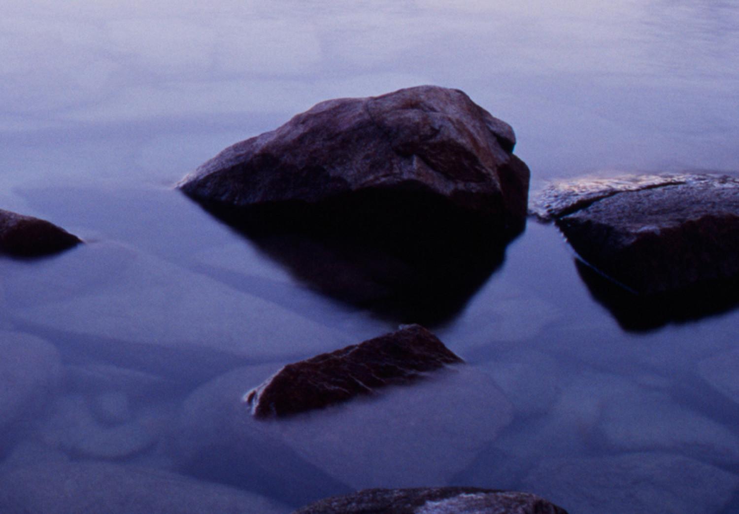 Cuadro moderno Costa rocosa del lago alpino