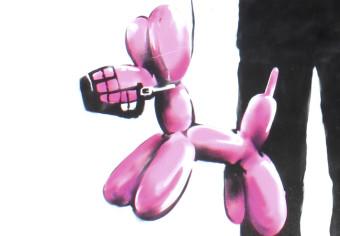 Cuadro Policía y perro rosa (Banksy)