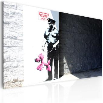 Cuadro Policía y perro rosa (Banksy)