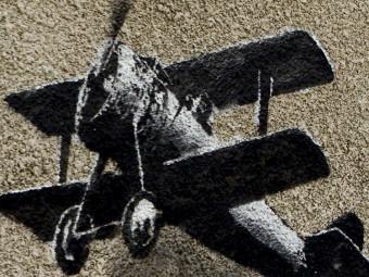 Cuadro Avión (Banksy)