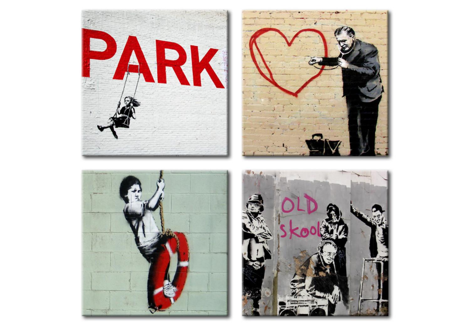 Cuadro decorativo Banksy - inspiración urbana