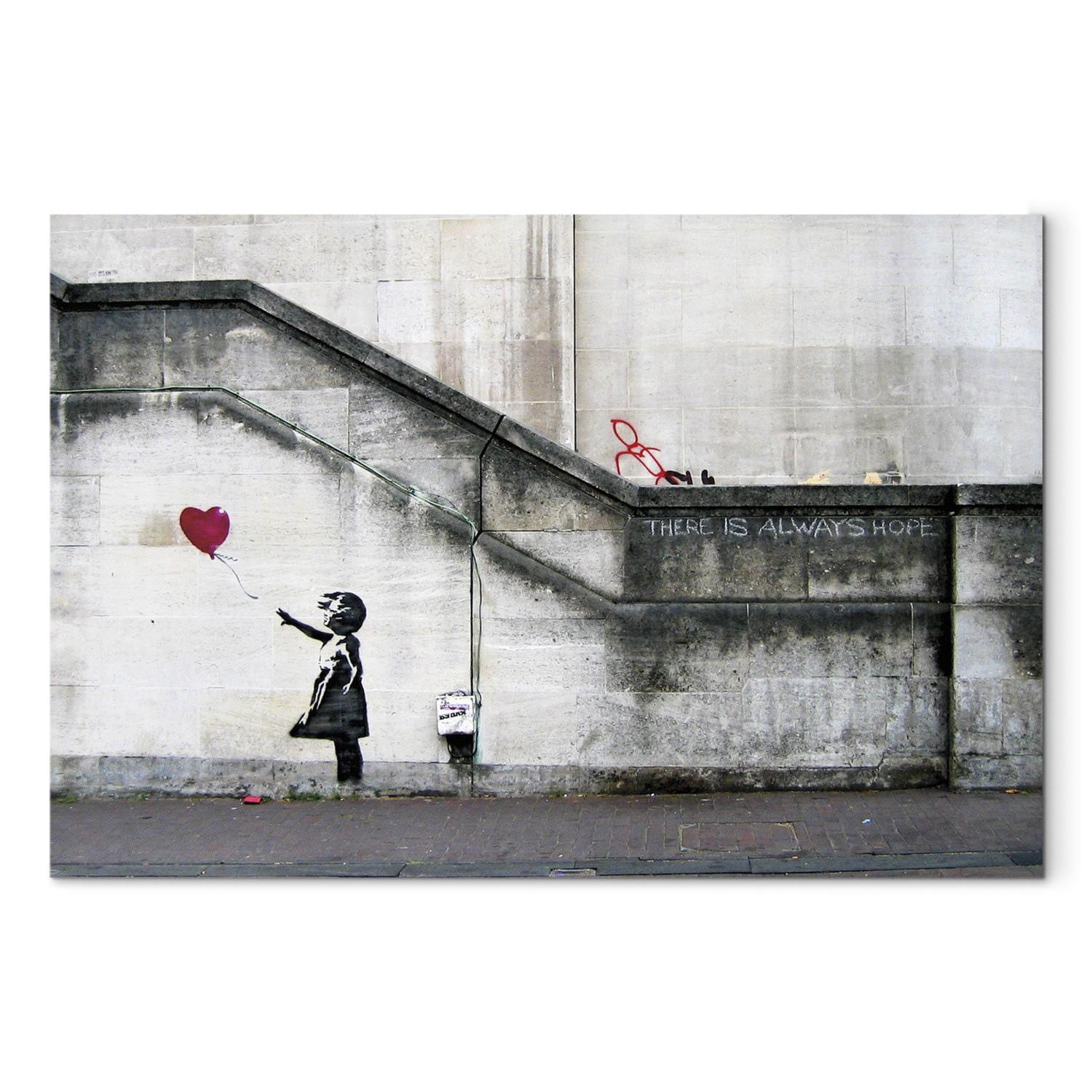 Cuadro moderno La esperanza muere última (Banksy)
