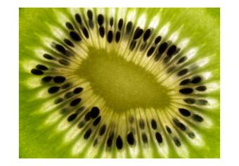 Fotomural a medida Sabores frutales - kiwi verde partido a la mitad con semillas