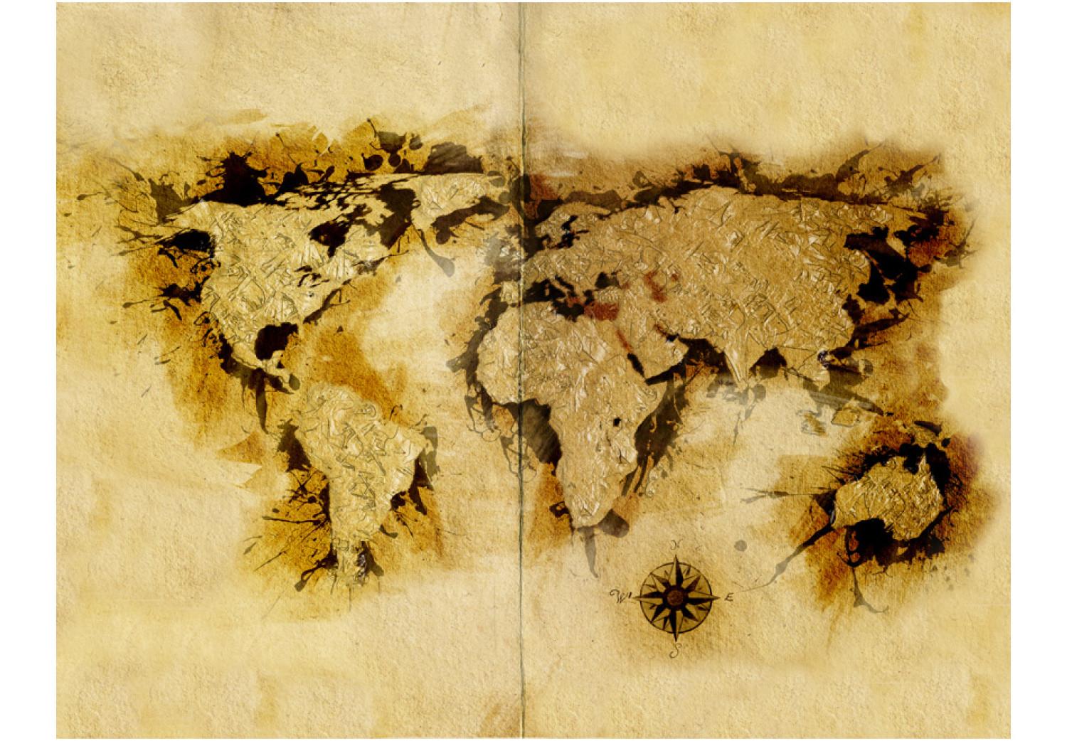 Fotomural Mapa de los buscadores del oro