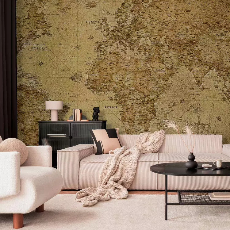 Fotomural decorativo Explorador - antiguo mapa del mundo en estilo retro