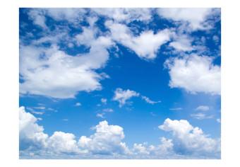 Fotomural decorativo Bajo el cielo despejado - paisaje de cielo azul con nubes