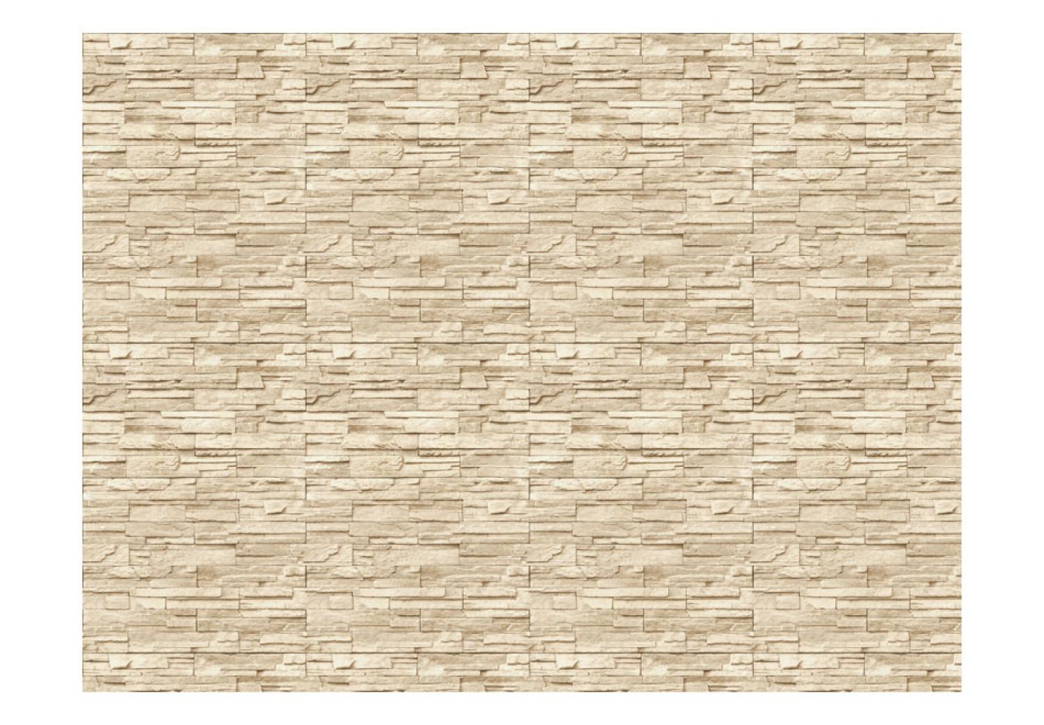 Fotomural Elegancia beige - fondo clásico con patrón de textura de piedra clara