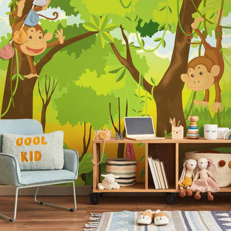 Fotomural Selva - monos para pared - Infantiles - tienda bimago