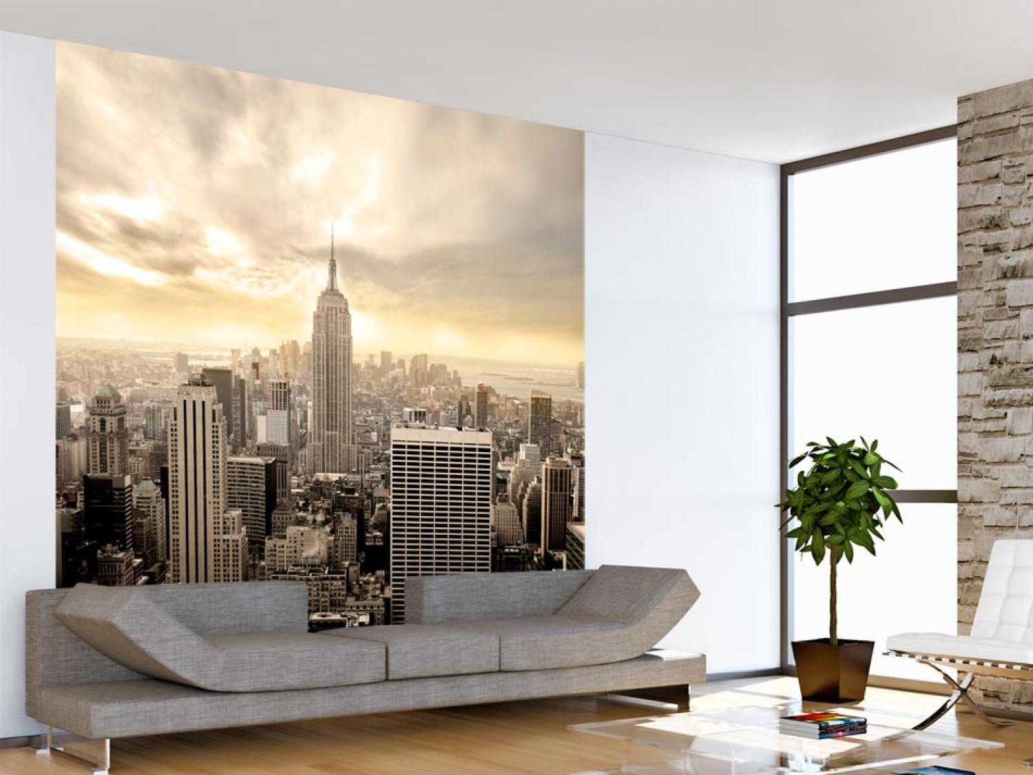 Fotomural decorativo Nueva York al amanecer - Manhattan con el Empire State Building