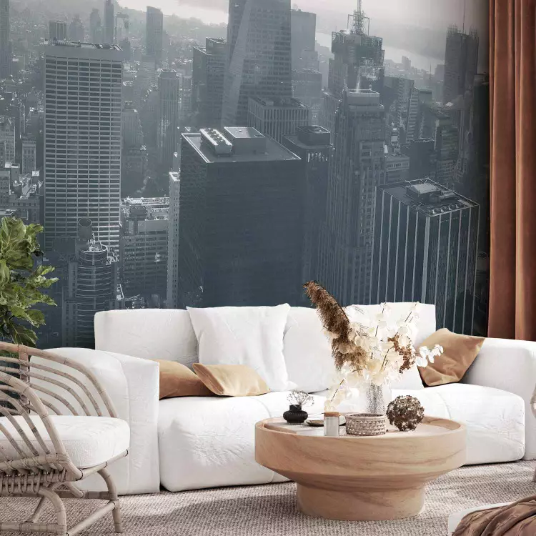 Fotomural decorativo Panorama de Nueva York en blanco y negro
