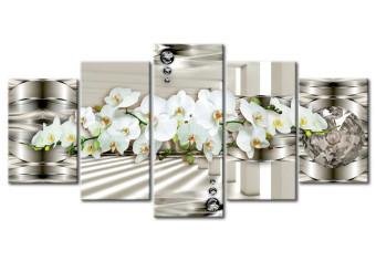 Cuadro decorativo Orchid in a Silver Drops