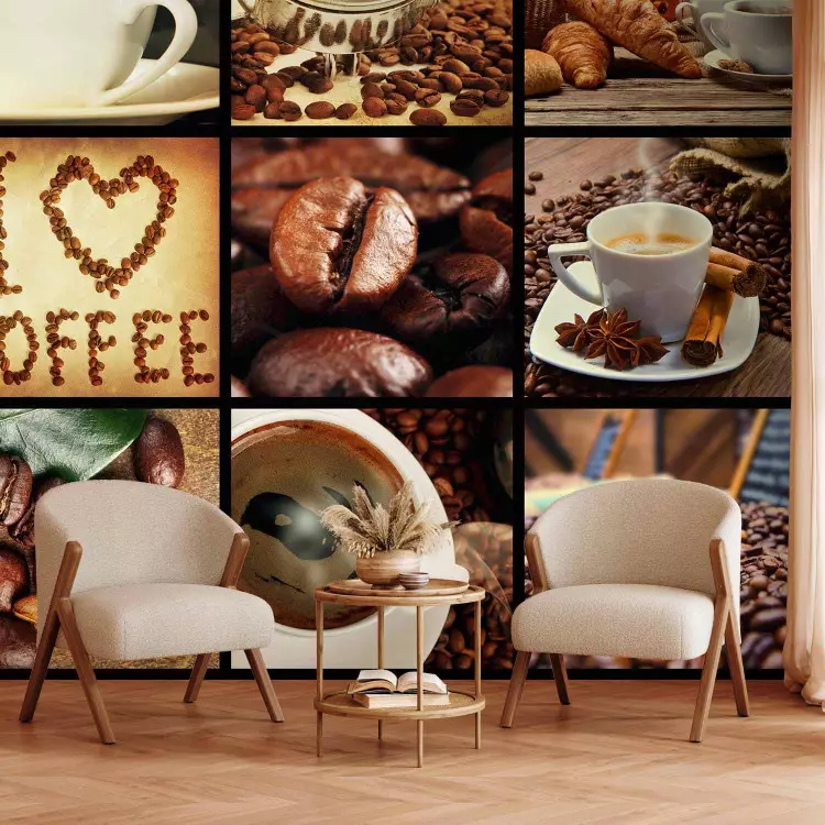 Fotomural a medida Coffee - Collage