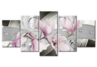 Cuadro moderno Magnolias de acero