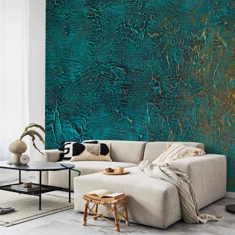 Espejo azul - textura abstracta inspirada en el arte moderno