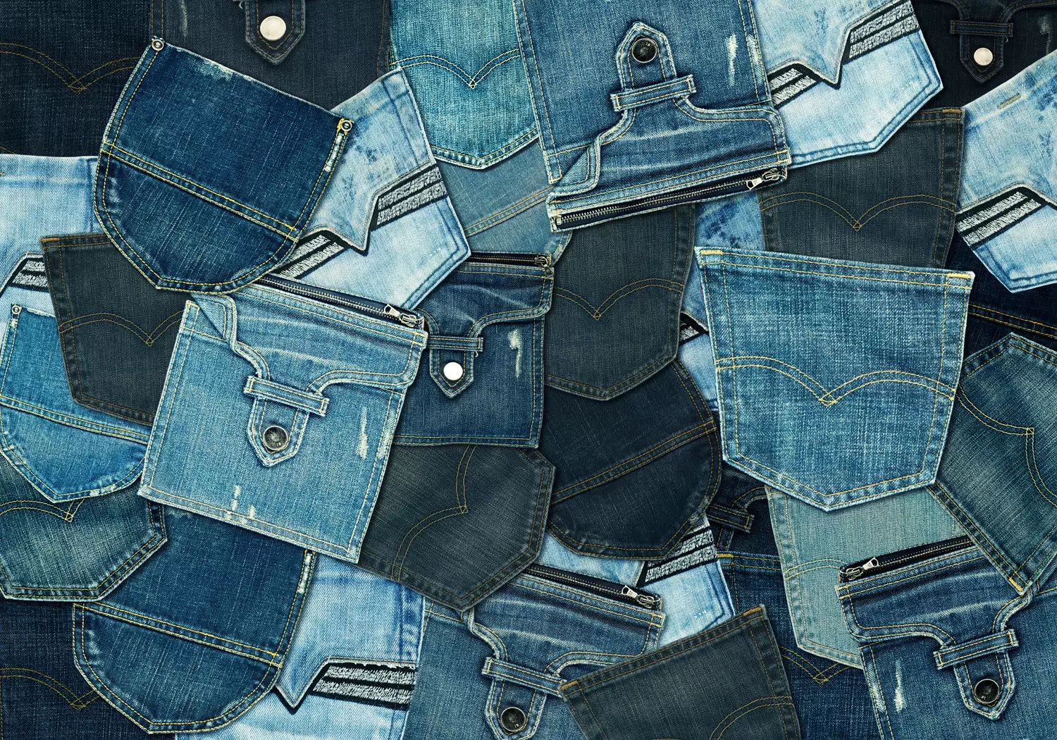 Fotomural Jeans Pockets para pared Fondos y patrones tienda bimago